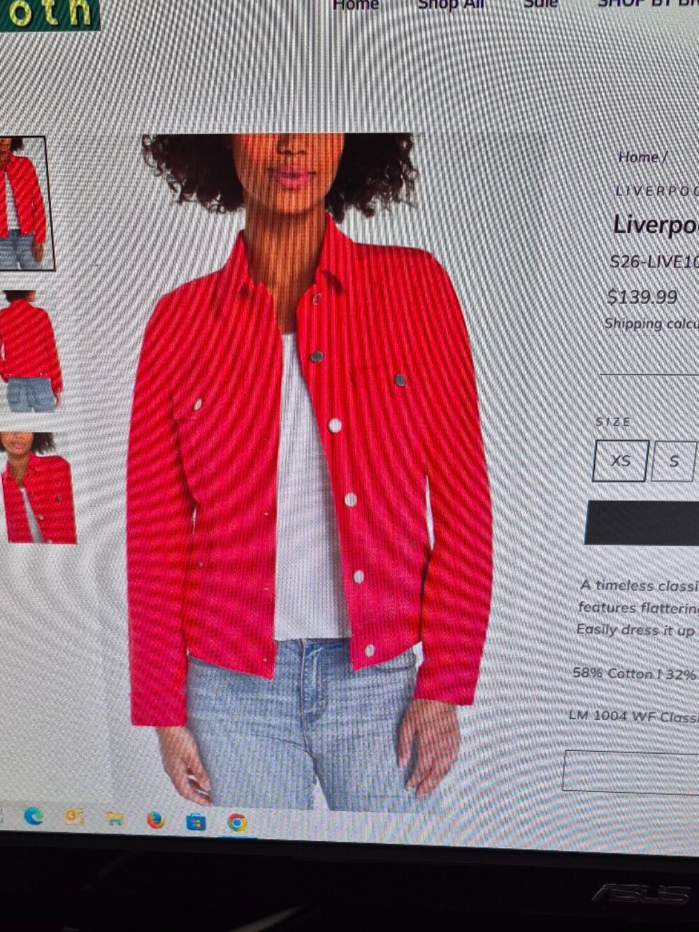 LIVERPOOL Jean Jacket - Size Large. Fits 12 to 14.  NWT